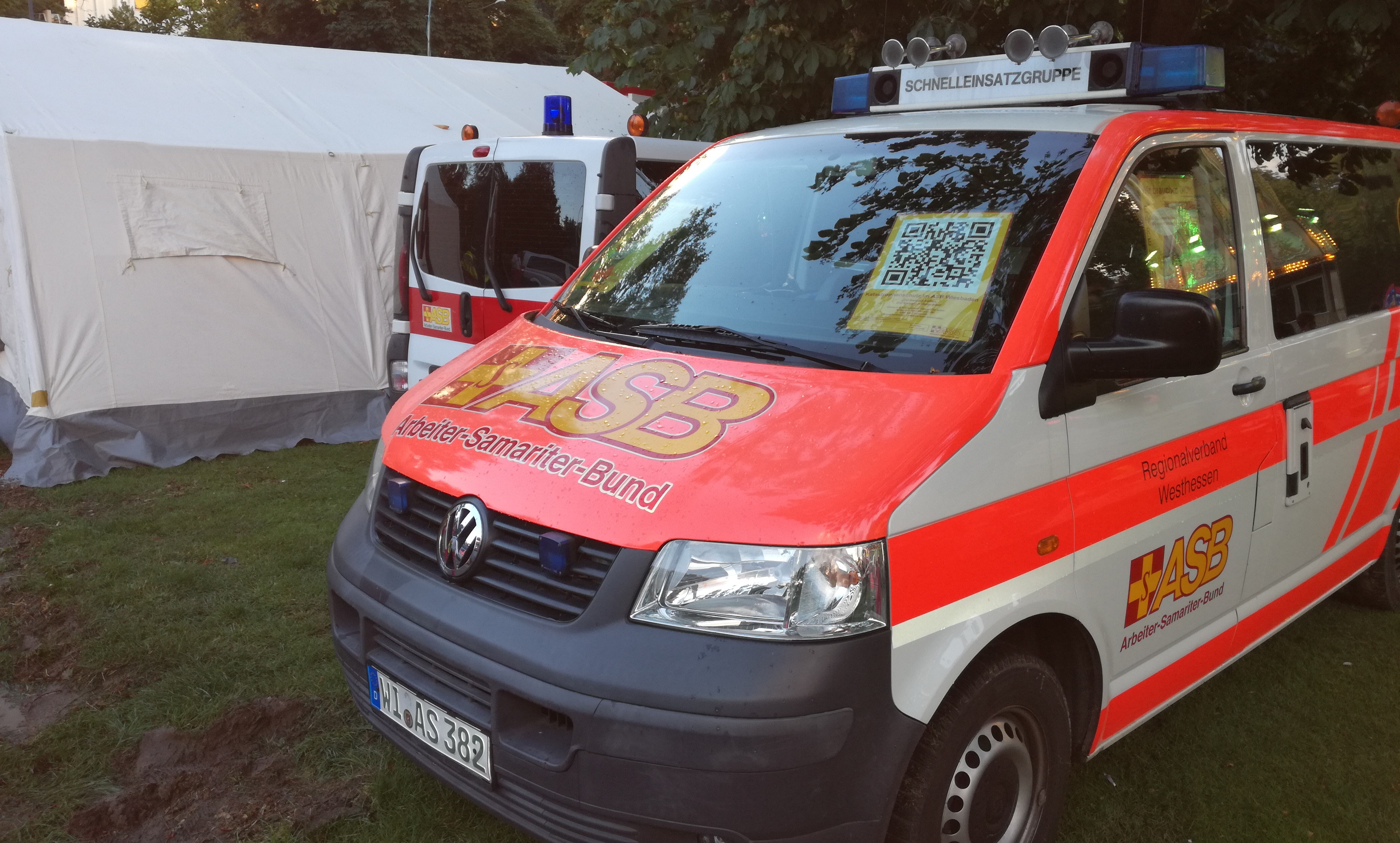 Beim diesjährigen Wilhelmstraßenfest, Freitag und Samstag, 8. und 9. Juni, ist auch in diesem Jahr der ASB Westhessen wieder mit seinem Sanitätsdienst vor Ort.